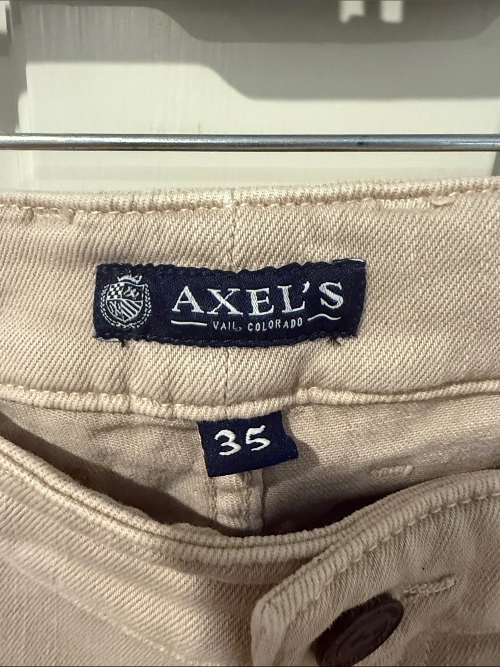 Slim Stretch Jeans in Light Beige Axel’s